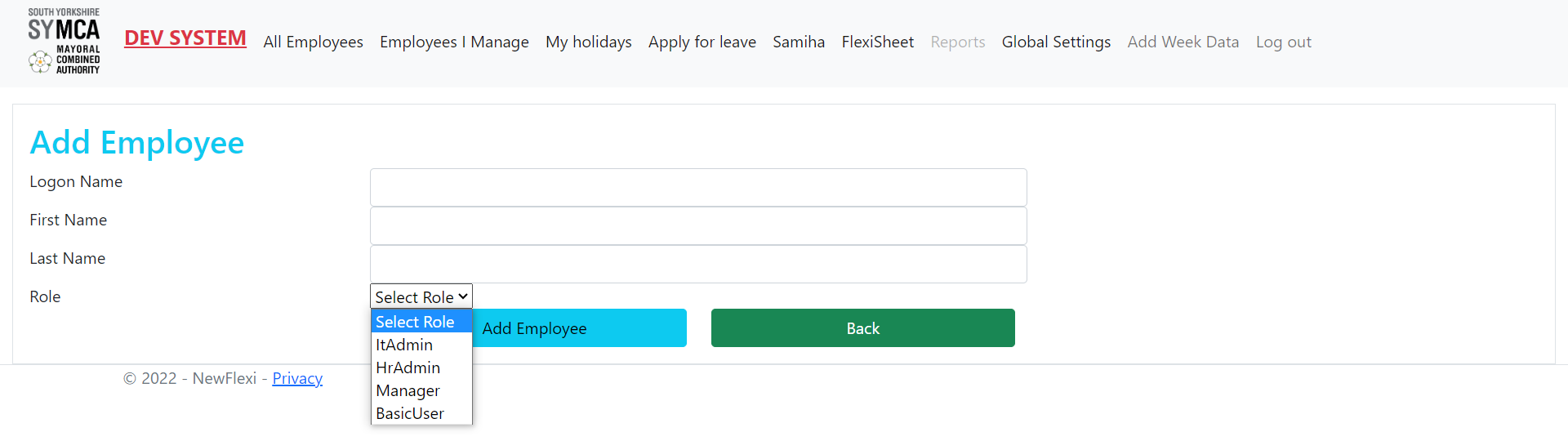 Add Employee